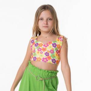 GNS236 Τοπάκι κοντό ,μαργαρίτα ,εφηβικό κορίτσι