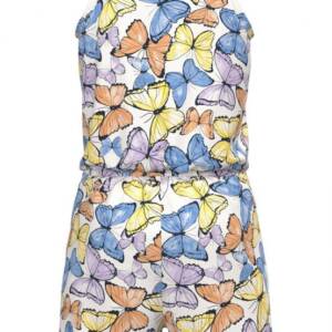 13217261 Ολόσωμο σόρτς μακό all over print με λάστιχο στη μέση , χωρίς μανίκι