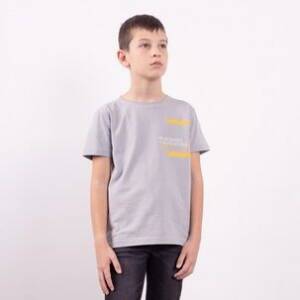 242708 Μπλουζάκι κοντομάνικο με τύπωμα εμπρός, αγόρι εφηβικό