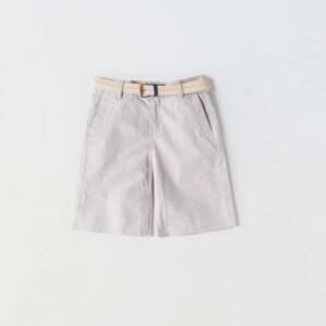 242743 Βερμούδα καπαρτινέ, με ζώνη, αγόρι εφηβικό