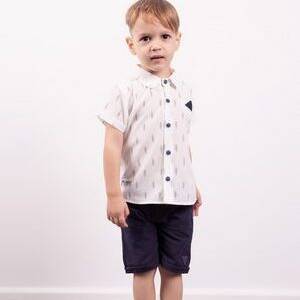 242807 Σετ βερμούδα με κοντομάνικο πουκάμισο, αγόρι παιδικό