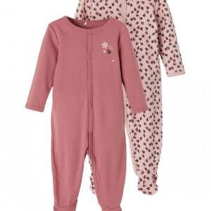 13192807 Φορμάκι βαμβακερό ,μακρυμάνικο, σετ2 τμχ ,κορίτσι βρεφικό