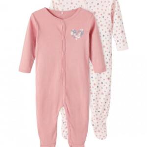 13206515 Φορμάκι βαμβακερό ,μακρυμάνικο, σετ2 τμχ ,κορίτσι βρεφικό