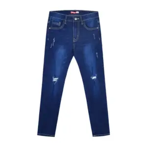 16-124204-2 Παντελόνι τζιν, slim fit, με σκισίματα , για κορίτσια