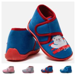 MS1030 Παντοφλάκια fleece, με velcro για εύκολο άνοιγμα