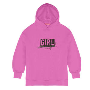 4543 Μπλουζάκι φούτερ με κουκούλα, για κορίτσια