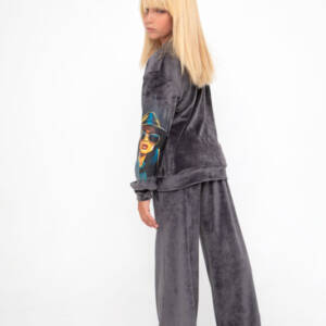 25-3275 Παντελόνα καμπάνα βελουτέ