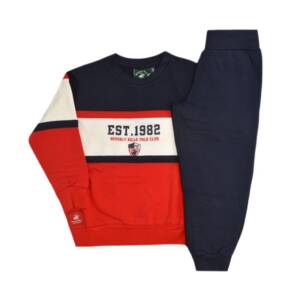 7651T00034 Σετ φόρμας με τύπωμα μπροστά, τριχρωμία, για αγόρια