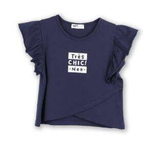 29525 Μπλουζάκι κοντομάνικο με τύπωμα μπροστά