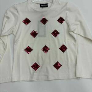 GNS861 Παιδικό μπλουζάκι genius, με παγιέτα μπροστά