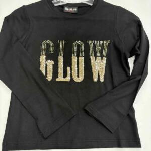 GNS862 Παιδικό μπλουζάκι genius, με στράς μπροστά