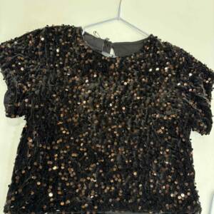 GNS878 Παιδικό μπλουζάκι genius, με παγιέτα μπροστά