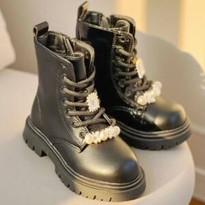 WMH-110M  Παιδικό μποτάκι μάτ, με αξεσουάρ στο κορδόνι