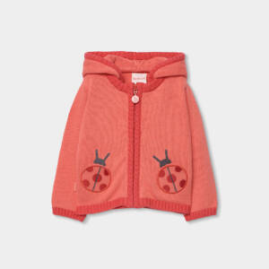 113106-3948 Βρεφικό λεπτή ζακέτα με κουκούλα ,boboli