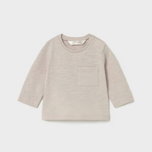 26-01075 Βρεφικό μπλουζάκι μακρυμάνικο, με τύπωμα στην πλάτη, mayoral