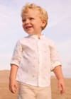 26-01116 Βρεφικό πουκάμισο λινό, μακρυμάνικο, mayoral