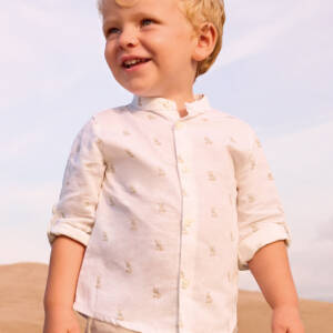 26-01116 Βρεφικό πουκάμισο λινό, μακρυμάνικο, mayoral