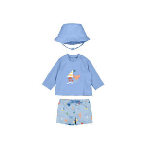 26-01619 Βρεφικό σετ μαγιό με μπλουζάκι και καπέλο, mayoral