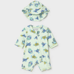 26-01620 Βρεφικό μαγιό φορμάκι με καπέλο, mayoral