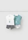 26-01626 Βρεφικό σετ βερμούδα 2τμχ, mayoral