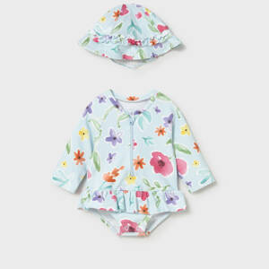 26-01634 Βρεφικό μακρυμάνικο μαγιό με καπέλο, mayoral