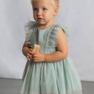 26-01905 Βρεφικό φόρεμα με τούλι και κορδέλα, mayoral