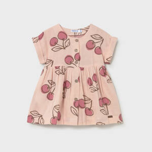 26-01921 Βρεφικό λινό φόρεμα με στάμπες, mayoral