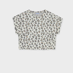 26-06012 Παιδικό μπλουζάκι κοντομάνικο , mayoral με animal print