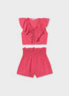 26-06207 Παιδικό σετ σόρτς βισκόζι, με βολάν, mayoral