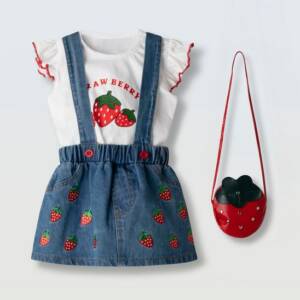 266525 Βρεφικό σετ φούστα τζιν ebita