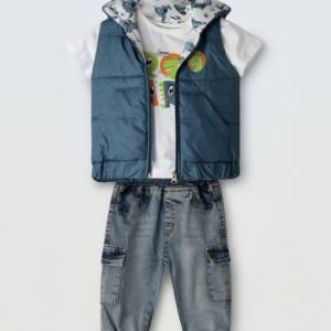 266618 Βρεφικό σετ παντελόνι 3τμχ , Hashtag