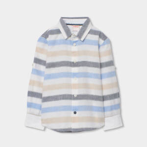 873008-9786 Παιδικό μακρυμάνικο πουκάμισο λινό, boboli