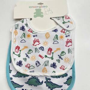 11-223555-0 Βρεφική σαλιάρα, σετ 2τμχ, energiers