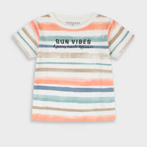 12-226143-5 Παιδικό ,ριγέ κοντομάνικο μπλουζάκι ,energiers