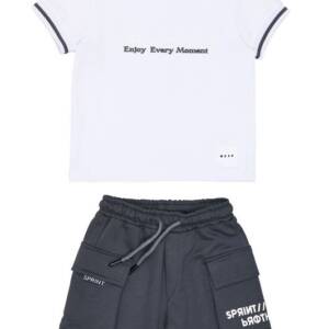 261-1015 Παιδικό σετ βερμούδα sprint με τύπωμα