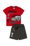 261-1030 Παιδικό σετ βερμούδα sprint με τύπωμα formula