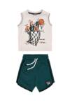 261-1032 Παιδικό σετ βερμούδα sprint με αμάνικο μπλουζάκι