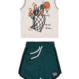 261-1032 Παιδικό σετ βερμούδα sprint με αμάνικο μπλουζάκι