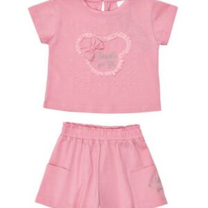 261-2033 Παιδικό σετ σόρτς sprint ,με ανάγλυφη καρδούλα