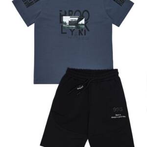 261-3042 Παιδικό σετ βερμούδα sprint, με στάμπα