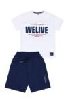 261-3044 Παιδικό σετ βερμούδα sprint, με στάμπα μπρός-πίσω