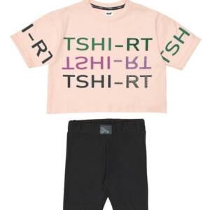 261-4000 Παιδικό σετ κολάν ποδηλάτου με στάμπα στο μπλουζάκι