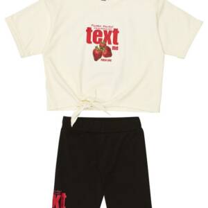 261-4006 Παιδικό σετ κολάν ποδηλάτου με στάμπα στο μπλουζάκι