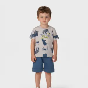 2612119 Παιδικό σετ βερμούδα με τύπωμα στο μπλουζάκι, joyce