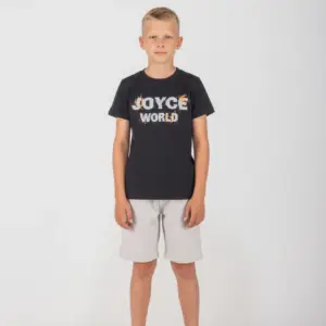 2614119 Παιδικό σετ βερμούδα με τύπωμα μπροστά, joyce