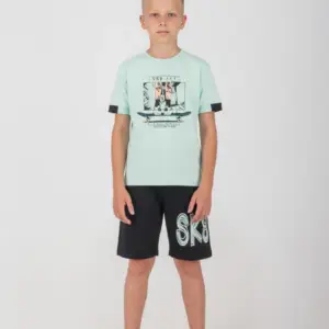 2614129 Παιδικό σετ βερμούδα με τύπωμα στο μπλουζάκι, joyce