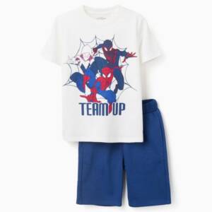 602-26003 Παιδικό σετ βερμούδα με στάμπα spiderman