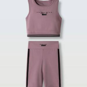 266013 Παιδικό σετ κολάν ποδηλάτου με crop μπλουζάκι, ebita