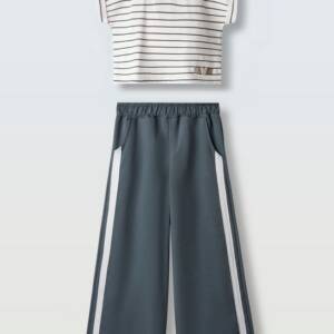 266020 Παιδικό σετ παντελόνα μακό με κοντομάνικο μπλουζάκι, ebita