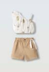 266024 Παιδικό σετ σόρτς τζιν με λινό τοπάκι, ebita